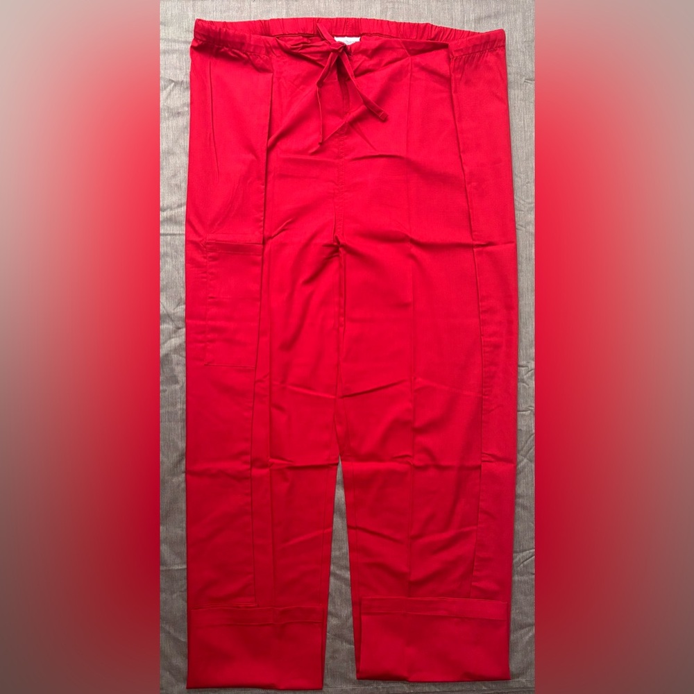Allheart Basics by Carheart, Red Scrub Pants, Size: 5XL, NIP (Unisex)